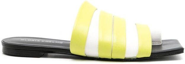 Gloria Coelho flat strappy-design sandals Green