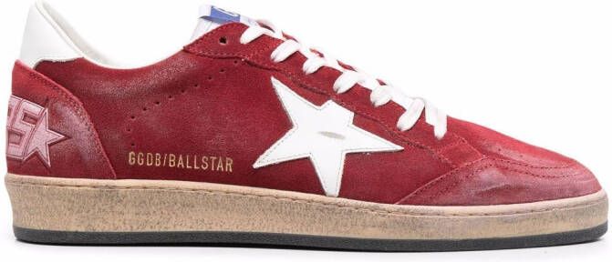 Golden Goose Ball Star low-top sneakers Red