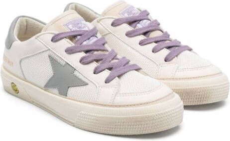 Golden Goose Kids May star-patch sneakers White