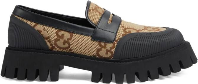 Gucci Maxi GG panelled loafers Black