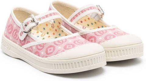 Gucci Kids Double G ballerina shoes Pink