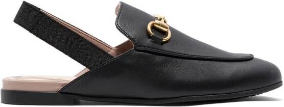 Gucci Kids slingback slippers Black