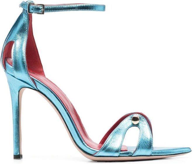 HARDOT 100mm bar-detail sandals Blue