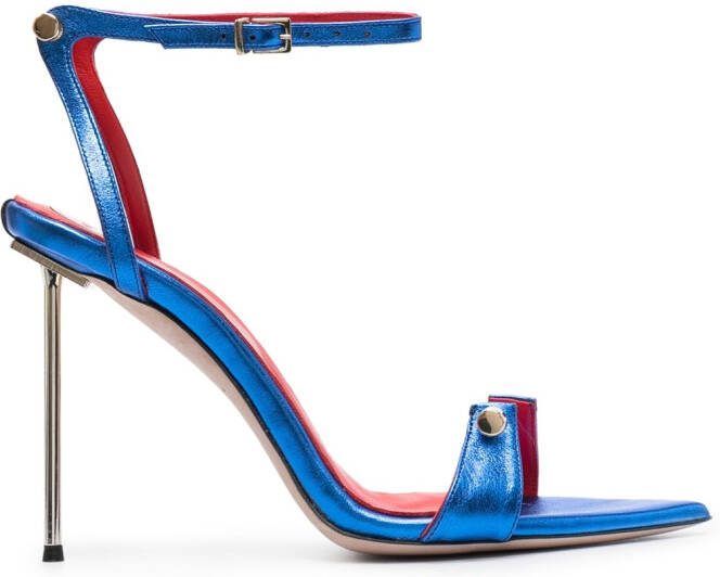 HARDOT 125mm bar-pin detail sandals Blue