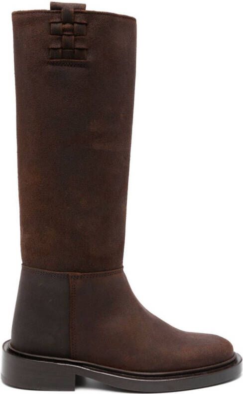 Hereu Anella 45mm suede boots Brown
