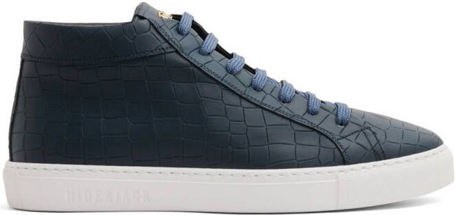 HideJack Essence high-top leather sneakers Blue