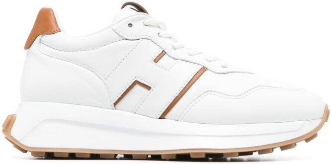 Hogan logo-patch low-top sneakers White