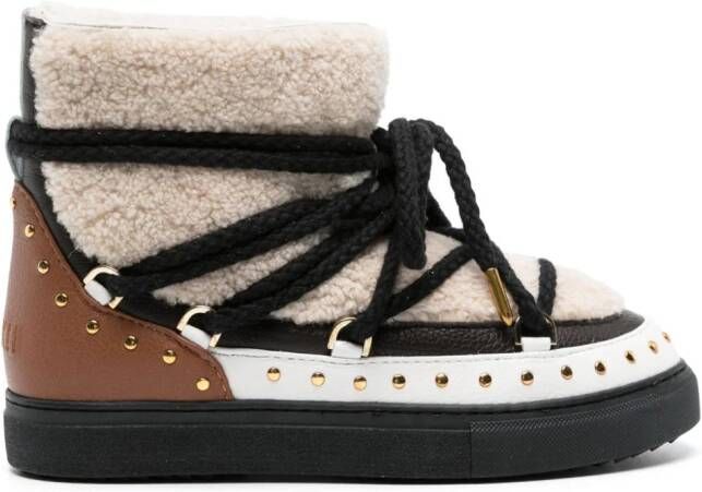 Inuikii Curly Rock stud-embellished boots Neutrals