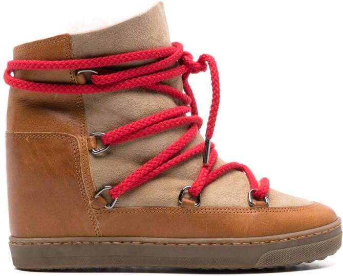 ISABEL MARANT Nowles suede ankle boots Neutrals