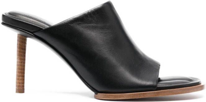 Jacquemus 90mm Les Mules Rond Carré sandals Black