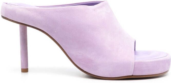Jacquemus moulded calf-suede sandals Purple