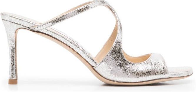 Jimmy Choo Anise 75mm mules Grey