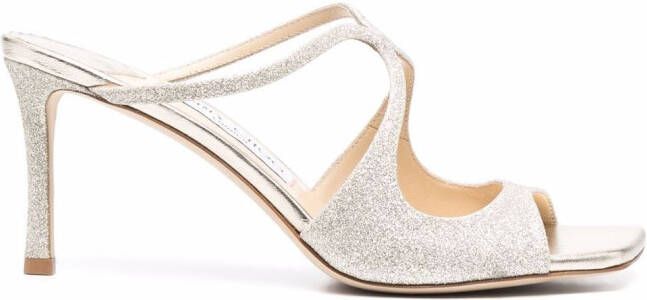 Jimmy Choo 75mm Anise sandals Gold