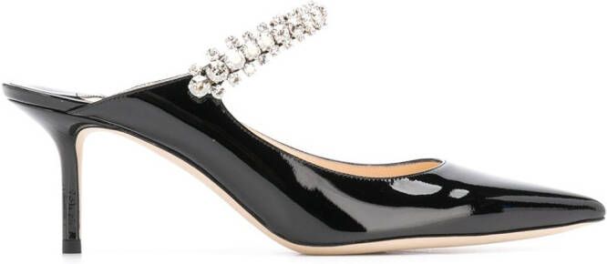 Jimmy Choo 65mm Bing leather mules Black