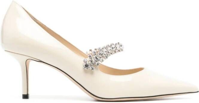 Jimmy Choo Bing 65mm patent leather pumps Neutrals