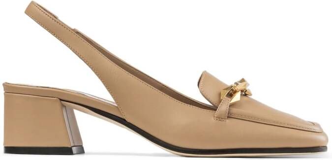Jimmy Choo 45mm Diamond Tilda slingback pumps Neutrals