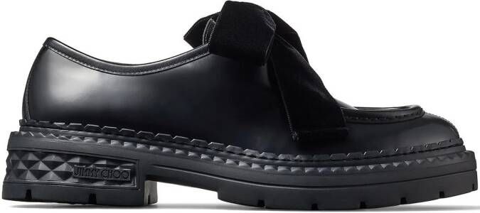 Jimmy Choo Marlow bow-detail lace-up shoes Black