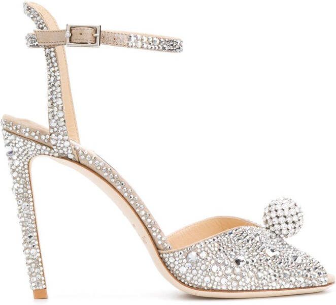 Jimmy Choo Sacora 100mm sandals Silver