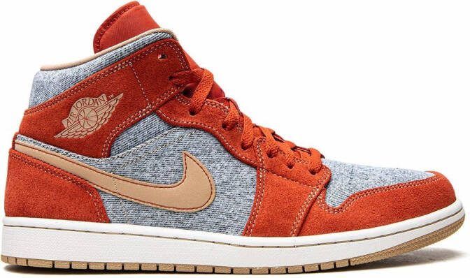 Jordan Air 1 Mid SE "Denim Red Suede" sneakers