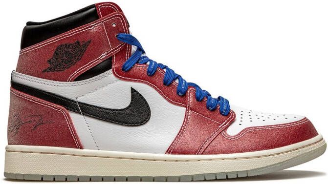 Jordan x Trophy Room Air 1 Retro High OG "With Blue Laces" sneakers Red