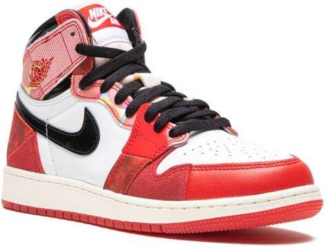 Jordan Kids Air Jordan 1 High OG "Spider- Across The Spider-Verse" sneakers White