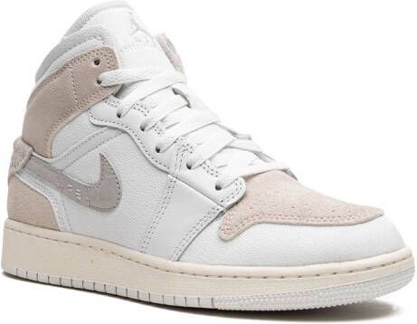 Jordan Kids 1 Mid SE Craft "Inside Out White Sail" sneakers