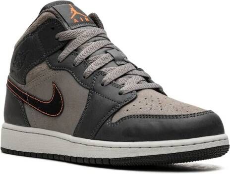 Jordan Kids Air Jordan 1 Mid SE "Night Stadium" sneakers Black