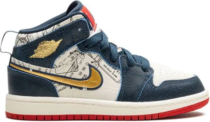 Jordan Kids Air Jordan 1 Mid SE "Take Flight" sneakers Blue