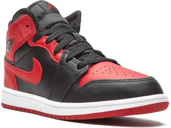 Jordan Kids Jordan 1 Mid "Banned 2020" sneakers Black