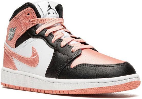 Jordan Kids Jordan 1 Mid "Light Madder Root" sneakers White