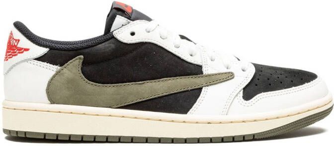 Jordan x Travis Scott Air 1 Low OG "Olive" sneakers White