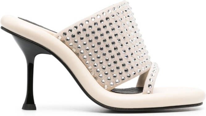 JW Anderson Bumper-Tube 115mm leather sandals Neutrals