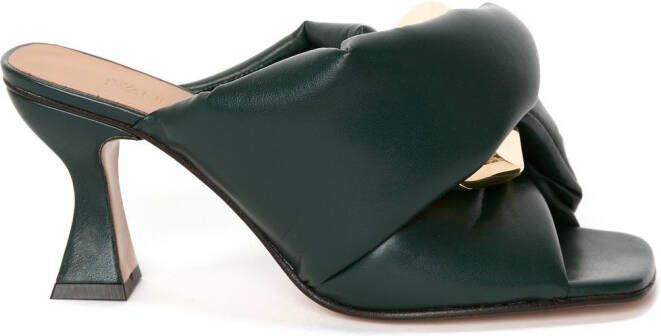 JW Anderson Chain Twist heeled sandals Green