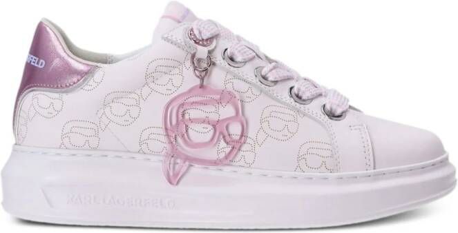 Karl Lagerfeld Kapri NFT monogram leather sneakers Pink