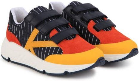 Kenzo Kids panelled low-top sneakers Blue