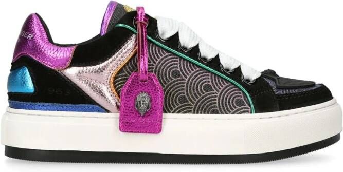 Kurt Geiger London Southbank Tag panelled sneakers Black
