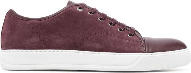 Lanvin DBB1 low-top leather sneakers Red