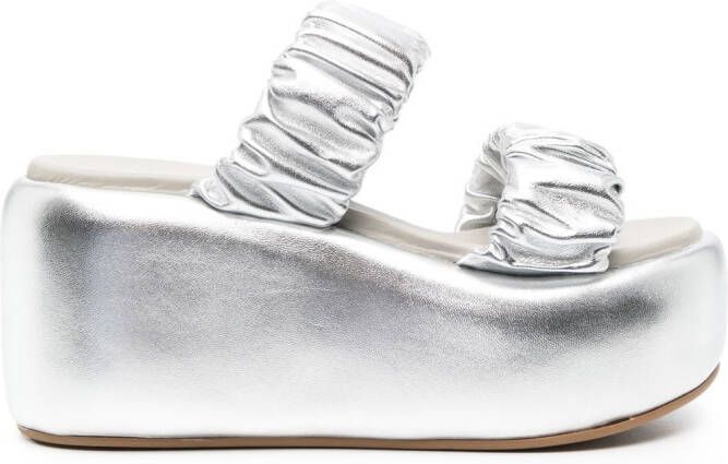 Le Silla Aiko platform strap sandals Grey