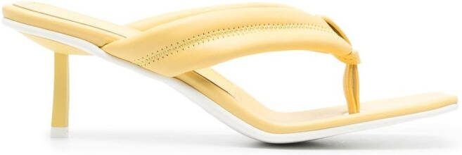 Le Silla Aiko square toe sandals Yellow