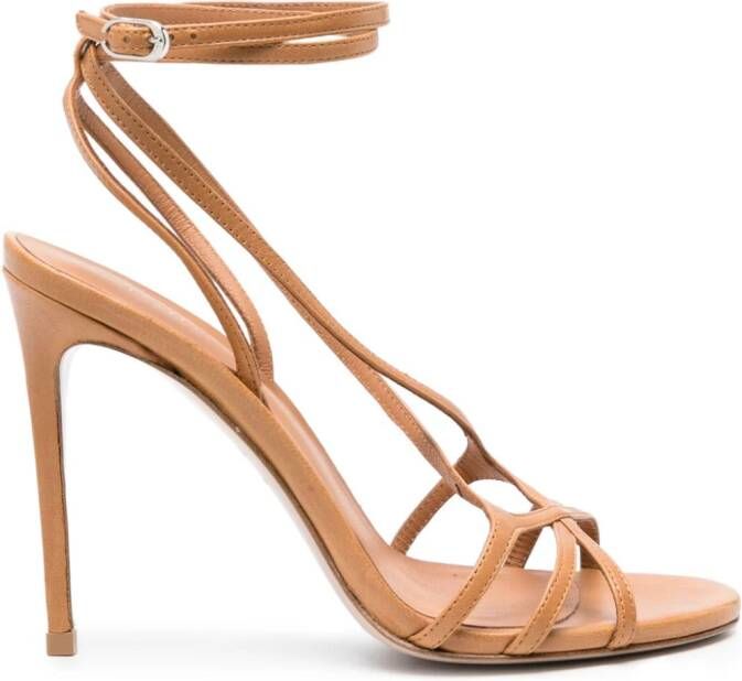 Le Silla Belen 105mm leather sandals Neutrals