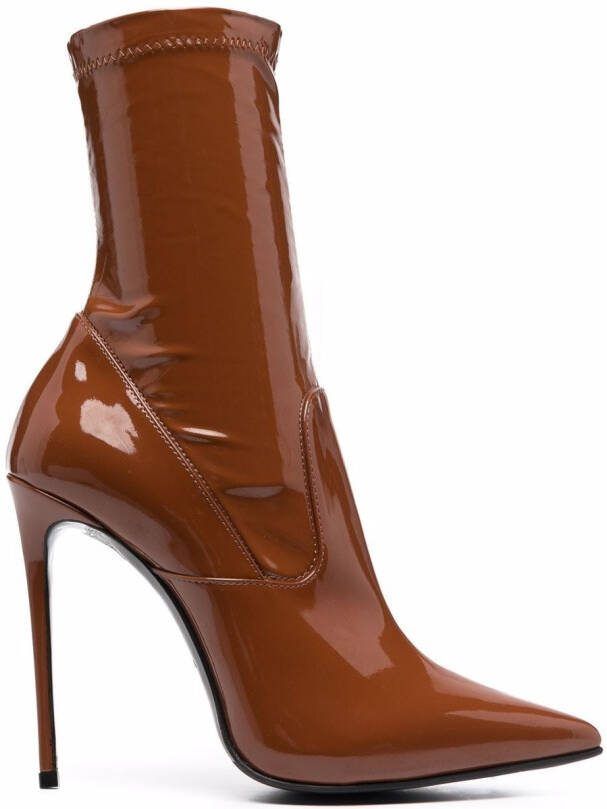 Le Silla Eva 120mm ankle boots Brown