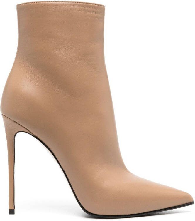 Le Silla Eva 120mm leather ankle boots Brown