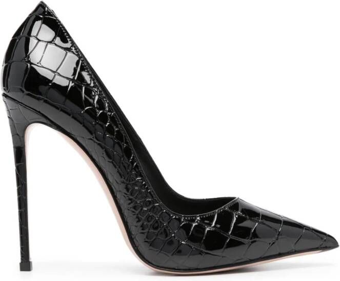 Le Silla Eva 120mm leather pumps Black