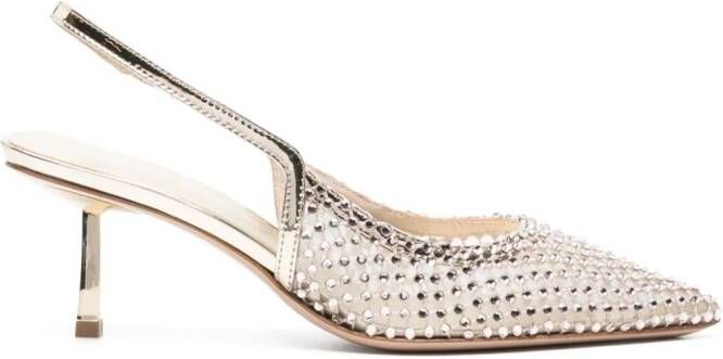 Le Silla Gilda 60mm slingback pumps Gold