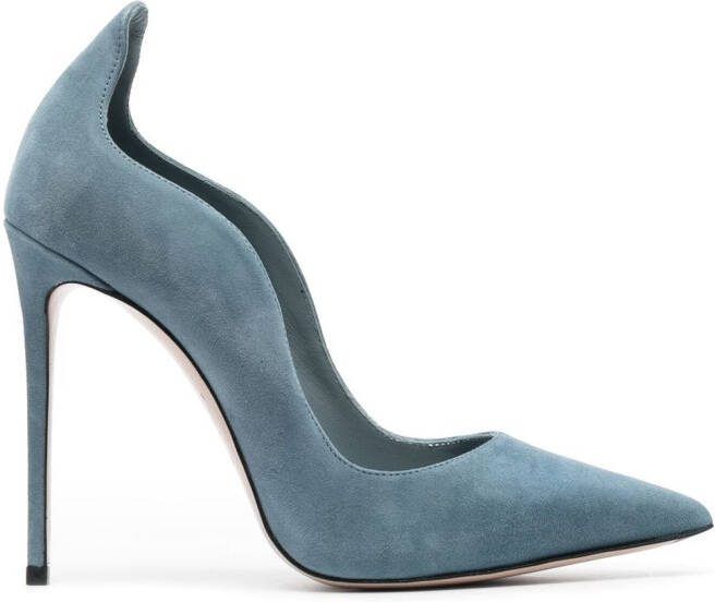 Le Silla Ivy scalloped pumps Blue