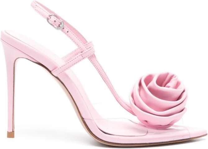 Le Silla 110mm Rose slingback sandals White