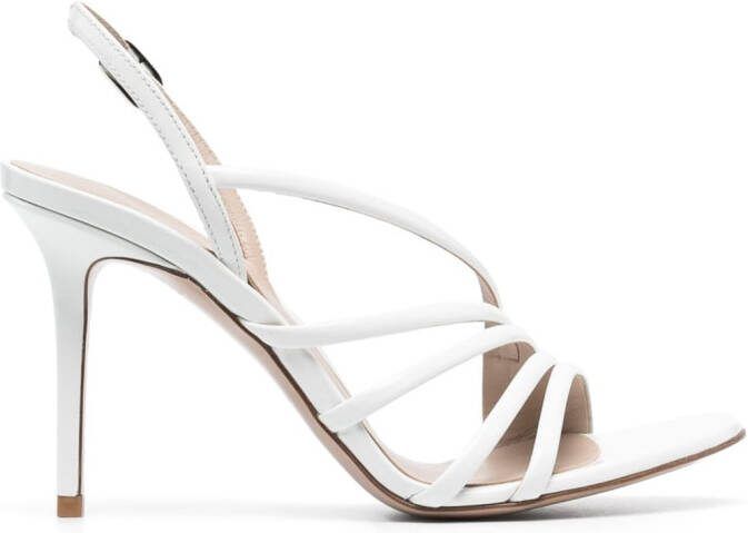 Le Silla Scarlet 105mm leather sandals White