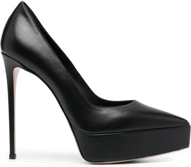 Le Silla 130mm Uma pointed-toe pumps Black