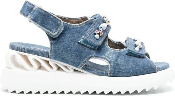 Le Silla Yui denim sandals Blue