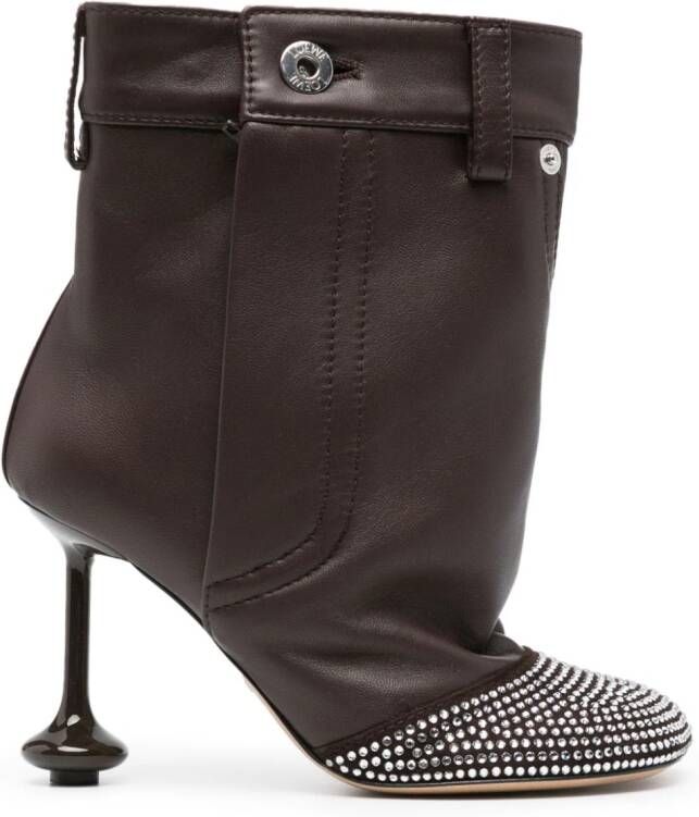 LOEWE Toy 95mm leather boots Brown